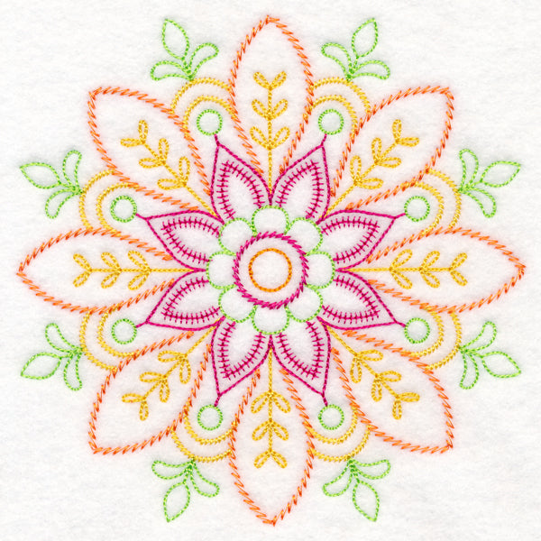 Intricate Floral Medallion (Vintage) – Embroidery Library