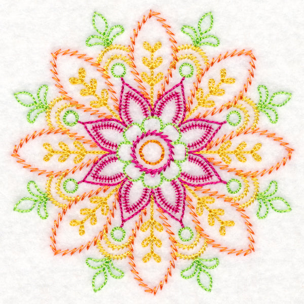Intricate Floral Medallion (Vintage) – Embroidery Library