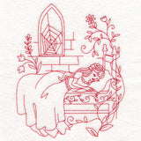 Enchanted Fairy Tale - Sleeping Beauty (Redwork)