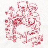 Enchanted Fairy Tale - Goldilocks (Redwork)