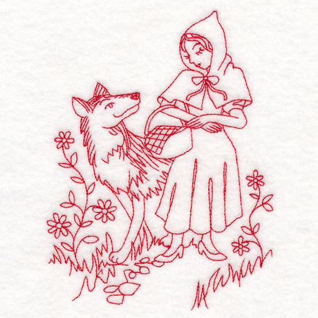 Enchanted Fairy Tale - Red Riding Hood (Redwork)