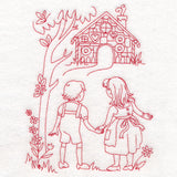 Enchanted Fairy Tale - Hansel and Gretel (Redwork)