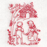 Enchanted Fairy Tale - Hansel and Gretel (Redwork)