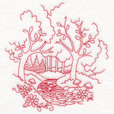 Enchanted Fairy Tale - Forest (Redwork)