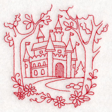 Enchanted Fairy Tale - Castle (Redwork)
