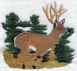 Running Mule Deer