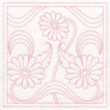 Art Nouveau Floral Quilting - Daisy (Double Run)