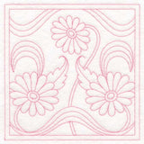 Art Nouveau Floral Quilting - Daisy (Double Run)