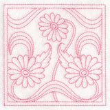 Art Nouveau Floral Quilting - Daisy (Double Run)