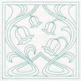 Art Nouveau Floral Quilting - Lily of the Valley (Double Run)