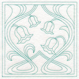 Art Nouveau Floral Quilting - Lily of the Valley (Double Run)