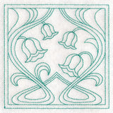 Art Nouveau Floral Quilting - Lily of the Valley (Double Run)