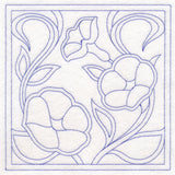 Art Nouveau Floral Quilting - Morning Glory (Double Run)