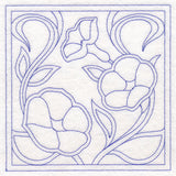Art Nouveau Floral Quilting - Morning Glory (Double Run)