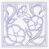 Art Nouveau Floral Quilting - Morning Glory (Double Run)