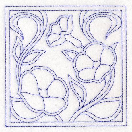 Art Nouveau Floral Quilting - Morning Glory (Double Run)