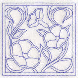 Art Nouveau Floral Quilting - Morning Glory (Double Run)