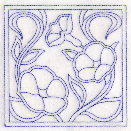 Art Nouveau Floral Quilting - Morning Glory (Double Run)
