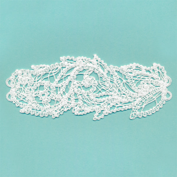 Leafy Jar Wrap (Battenburg Lace)