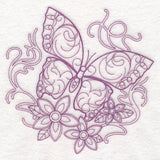 Delicate Butterfly Doodle (Vintage)