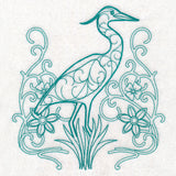 Delicate Heron Doodle (Vintage)