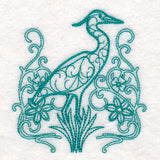 Delicate Heron Doodle (Vintage)