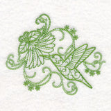 Delicate Hummingbird Doodle (Vintage)