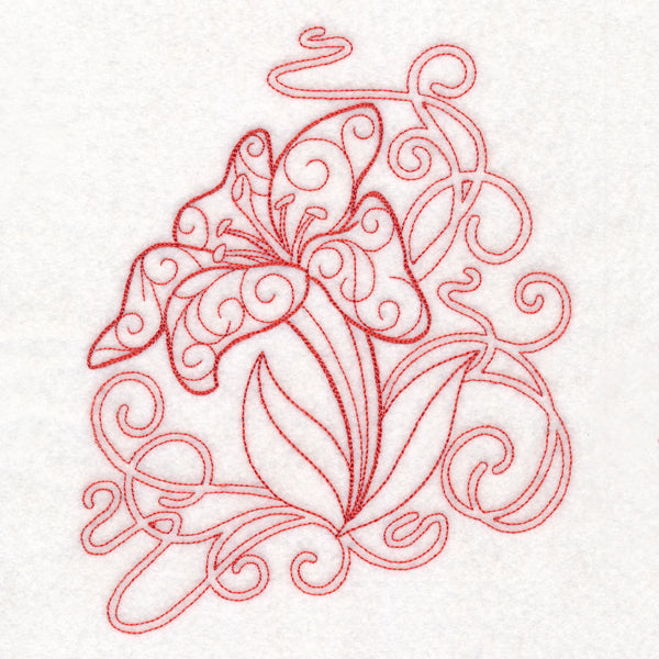 Delicate Lily Doodle (Vintage)