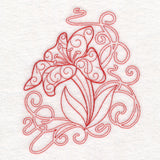 Delicate Lily Doodle (Vintage)
