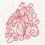 Delicate Lily Doodle (Vintage)