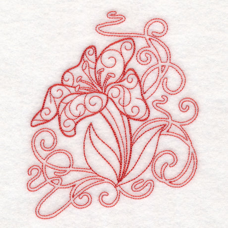 Delicate Lily Doodle (Vintage)