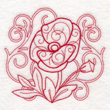 Delicate Poppy Doodle (Vintage)