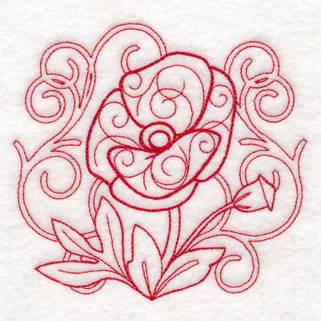 Delicate Poppy Doodle (Vintage)