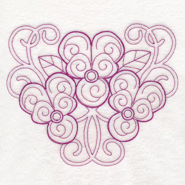Delicate Violet Doodle (Vintage)