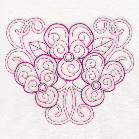 Delicate Violet Doodle (Vintage)