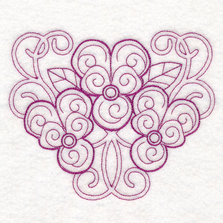 Delicate Violet Doodle (Vintage)