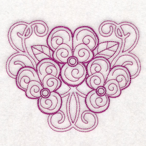 Delicate Violet Doodle (Vintage)