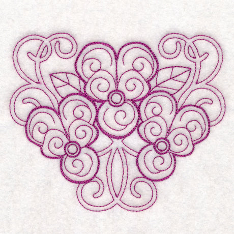 Delicate Violet Doodle (Vintage)