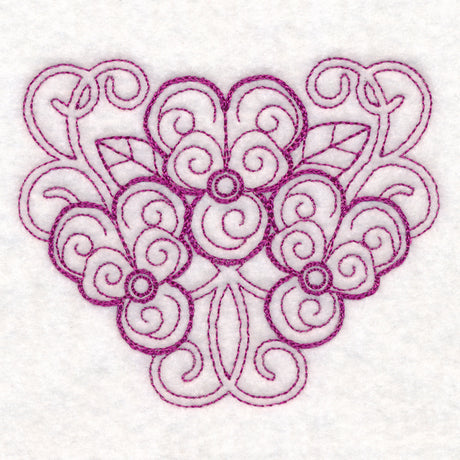 Delicate Violet Doodle (Vintage)