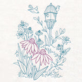 Garden Birdhouse Etching