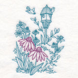 Garden Birdhouse Etching