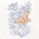Garden Lily Butterfly Etching