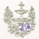 Garden Fountain Etching