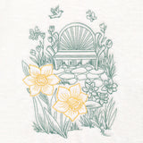 Garden Bench Etching