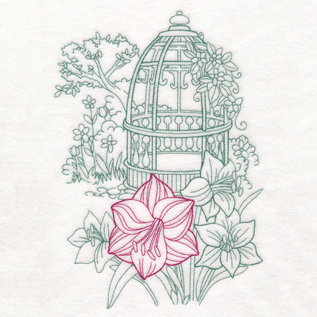 Garden Gazebo Etching