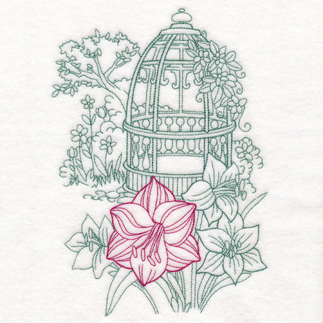 Garden Gazebo Etching