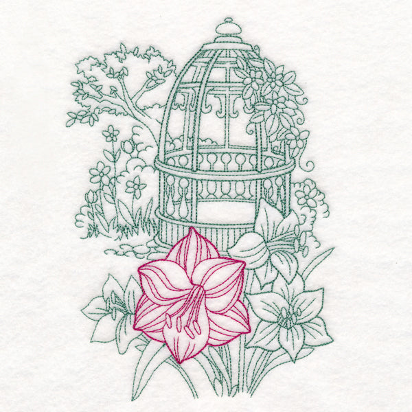 Garden Gazebo Etching