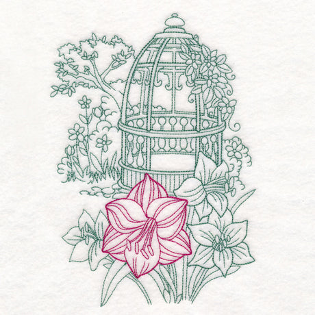 Garden Gazebo Etching
