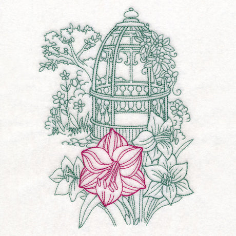 Garden Gazebo Etching