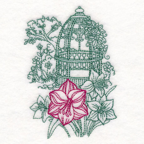 Garden Gazebo Etching